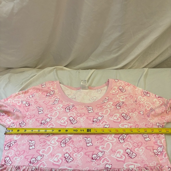 Vintage The Disney Catalog Winnie The Pooh Dress With Pockets Sz XL Pink - Picture 9 of 9